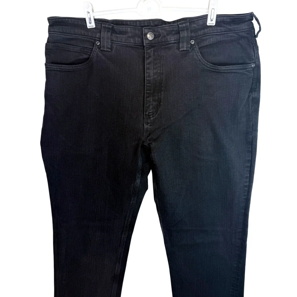 Duluth Trading Co Mens Ballroom DoubleFlex Jeans Black Standard Fit 38x34
